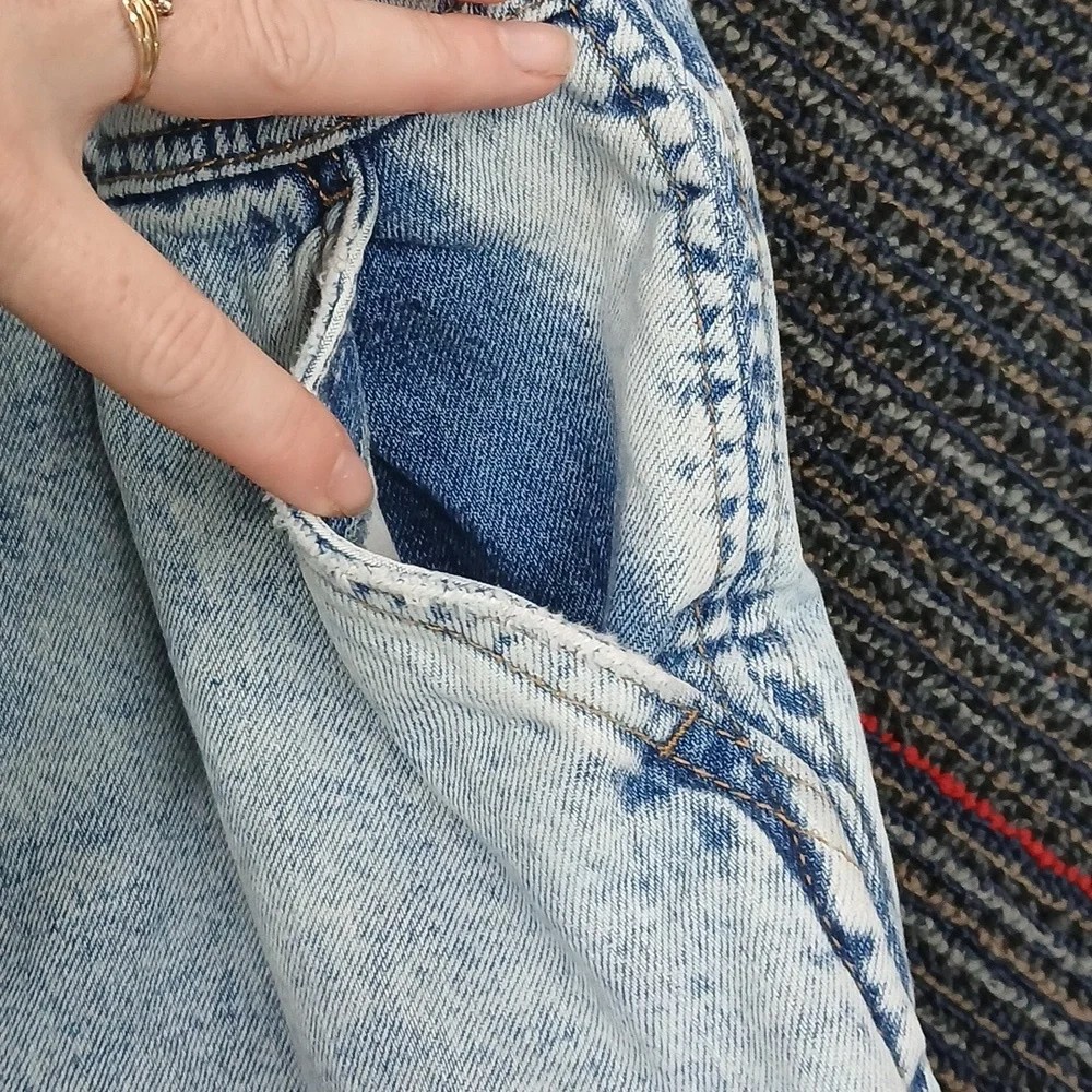 Blank NYC Denim Skirt Overalls Light Wash | Size 27" - Picture 5 of 7